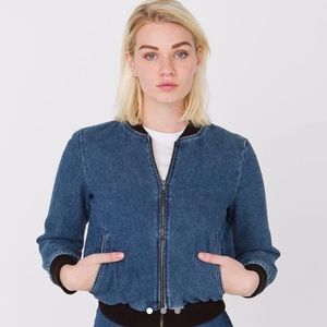 Denim bomber jacket from American Apparel